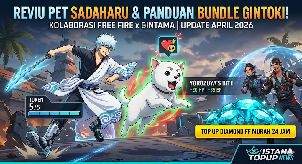 Review Eksklusif Pet Sadaharu &amp; Panduan Lengkap Mendapatkan Bundle Gintoki di Free Fire (Update April 2026)