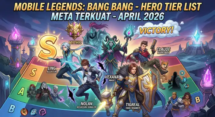 Tier List Hero Mobile Legends Terkuat April 2026: Hero Meta Wajib Ban!