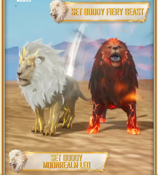 Rilis Set Buddy Moonrealm Leo PUBG Mobile, Koleksi Companion Singa Paling Gacor!