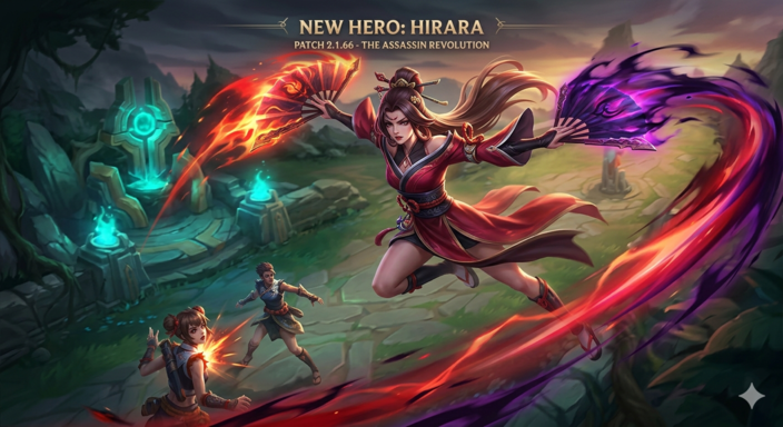 Update Patch MLBB 2.1.66: Kedatangan Hirara dan Revolusi Meta Assassin