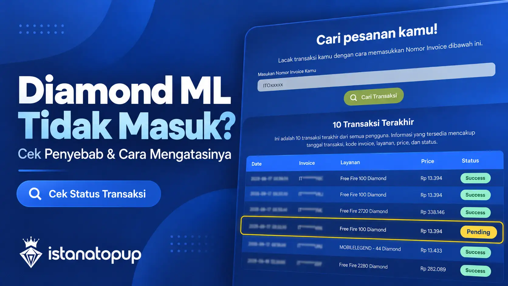 Diamond ML Tidak Masuk Setelah Top Up? Penyebab dan Cara Mengatasinya