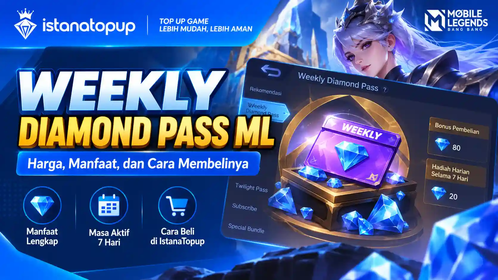 Weekly Diamond Pass ML: Harga, Manfaat, dan Cara Membelinya