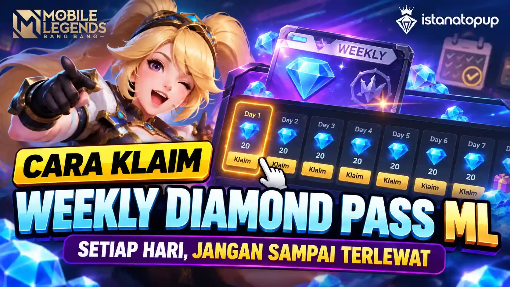 Cara Klaim Weekly Diamond Pass ML Setiap Hari, Jangan Sampai Terlewat
